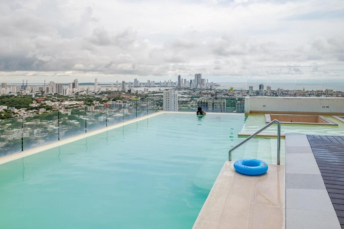 Moderno Y Lujoso Con Vista Al Mar Piso19 - Cerca A La Ciudad Amurallada * Cartagena