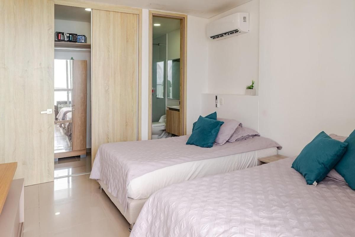Apartamento Moderno Y Lujoso Con Vista Al Mar Piso19 - Cerca A La Ciudad Amurallada Cartagena