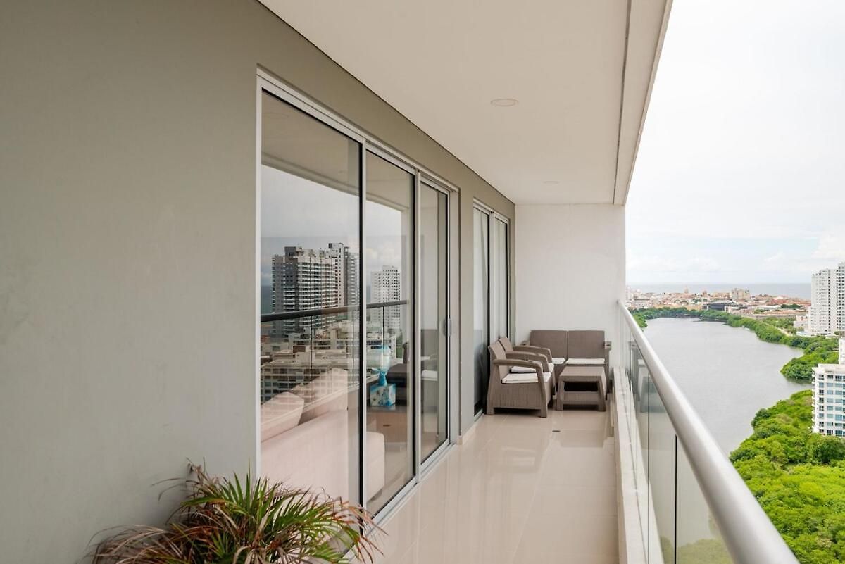 Moderno Y Lujoso Con Vista Al Mar Piso19 - Cerca A La Ciudad Amurallada * Cartagena