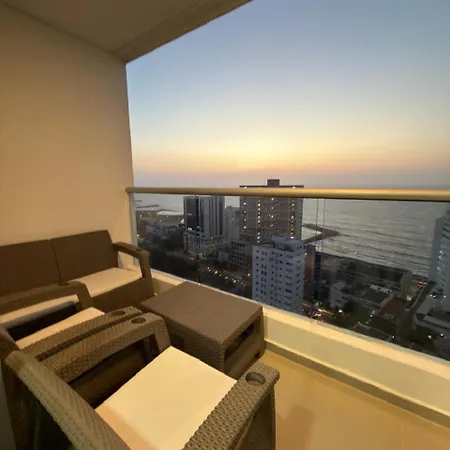 Moderno Y Lujoso Con Vista Al Mar Piso19 - Cerca A La Ciudad Amurallada Apartamento Cartagena