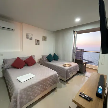Apartamento Moderno Y Lujoso Con Vista Al Mar Piso19 - Cerca A La Ciudad Amurallada *